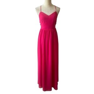 Adelyn Rae Pink Formal Maxi Dress XS Prom Wedding Cocktail